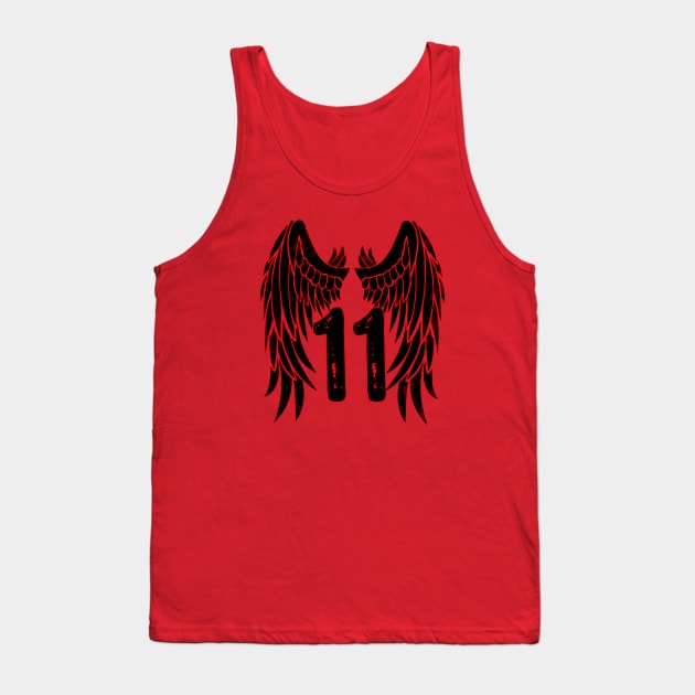 Number Eleven Angel Wings Tank Top by Scar